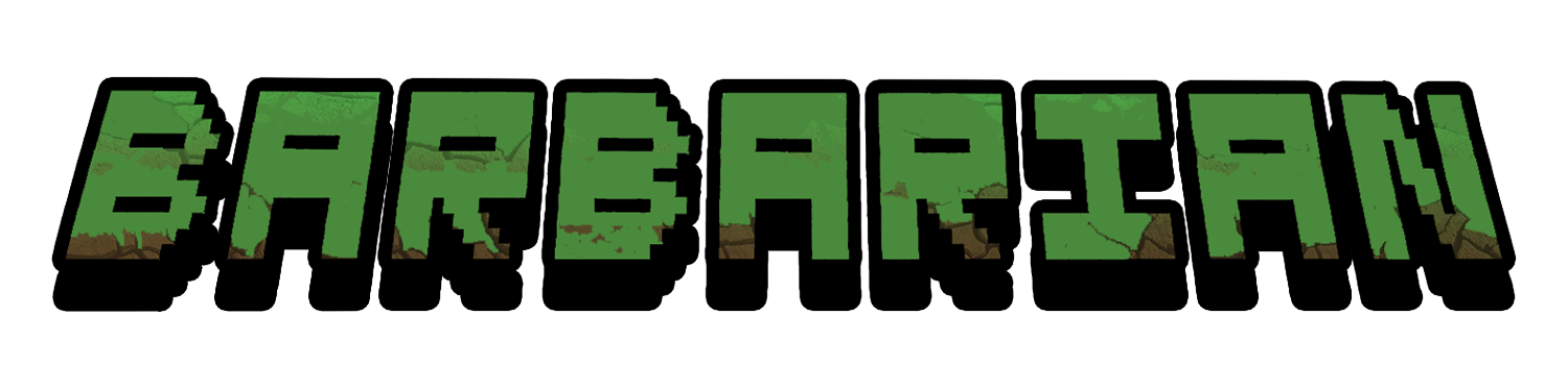 Barbarian Logo - Open World Survival Crafting Game by CraftingBenchGames